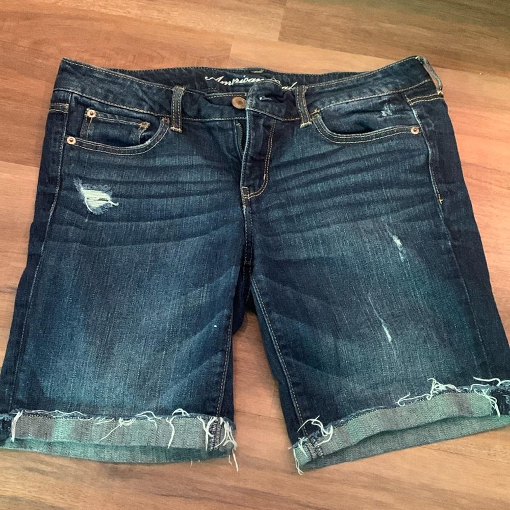 American Eagle stretch denim Bermuda shorts
